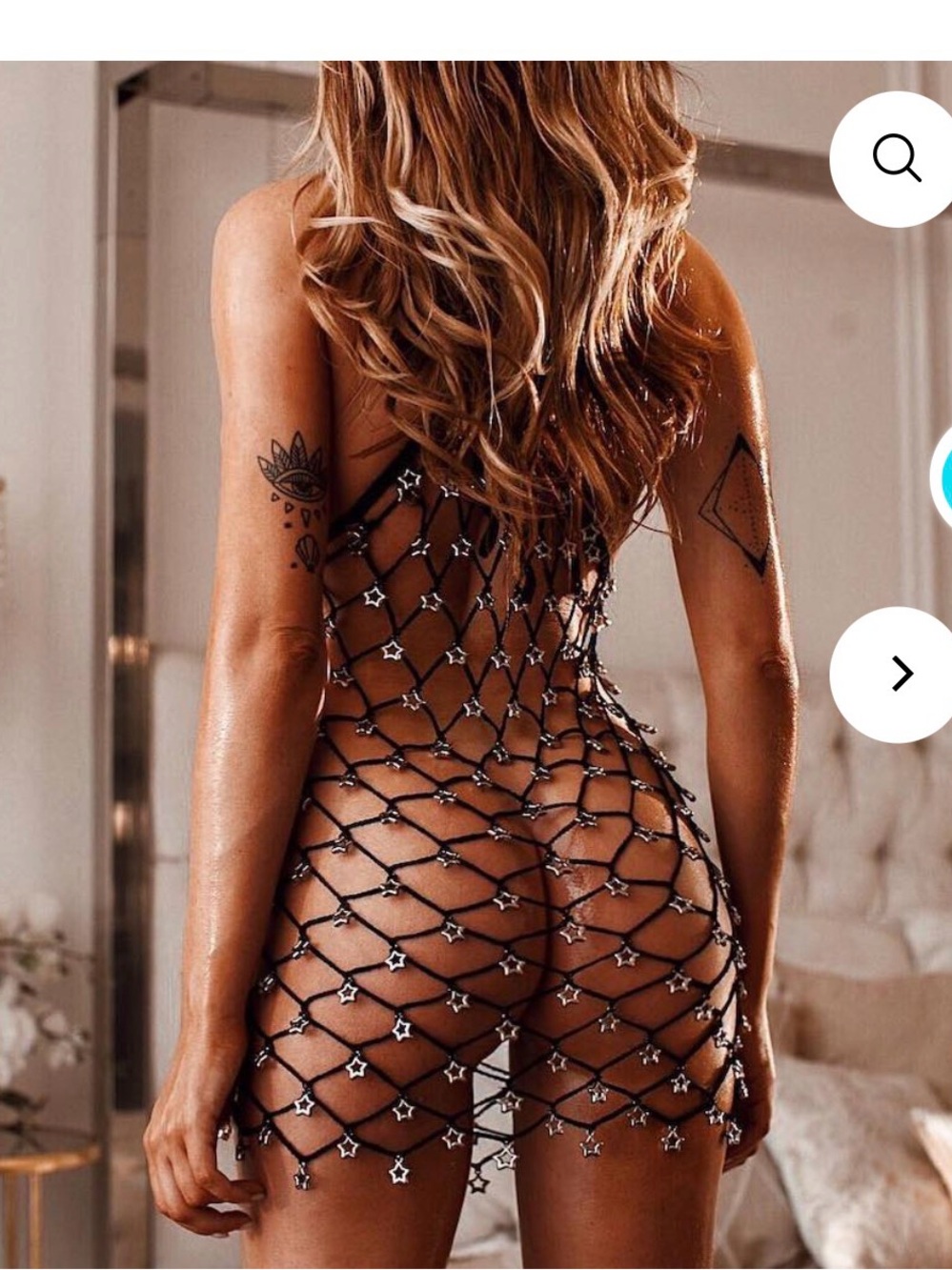 Andi Bagus Black Crochet Starnet Swim Coverup